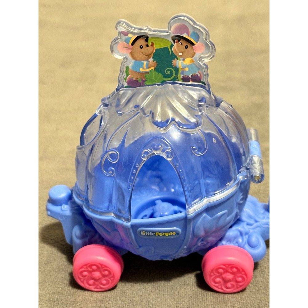 Fisher-Price Little People Disney Princess Cinderella Pumpkin Carriage Jaq Gus